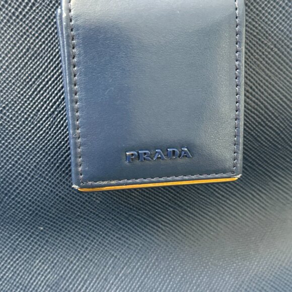 Prada Saffiano Bluette Medium Bag - Picture 5 of 13